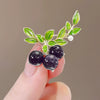 Women's Alloy Fruit Blueberry Electroplated Brooch Fashion Accessories