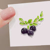 Women's Alloy Fruit Blueberry Electroplated Brooch Fashion Accessories