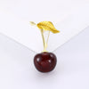 Women's Alloy Fruit Cherry Brooch Electroplated Fashion Accessory