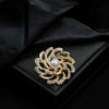 Women's Alloy Geometric And Flower Patterned Electroplated Brooch For Clothing Decoration