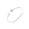 Women's Alloy Geometric And Heart Shape Bracelet Threepiece Set With Diamonds