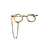 Women's Alloy Geometric Cartoon Cute Glasses Brooch Electroplated Accessories