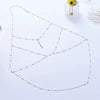 Women's Alloy Geometric Chain Necklace Set With Diamonds And Inlaid With Artificial Gemstones And Semiprecious Stones