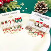 Women's Alloy Geometric Christmas Bell Elk Christmas Tree Earrings Set With Electroplating