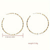 Women's Alloy Geometric Cshaped And Dropshaped Electroplated Earrings
