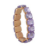 Women's Alloy Geometric Diamond Hip Hop Punk Style Telescopic Elastic Bracelet