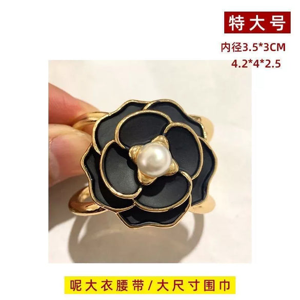 Women's Alloy Geometric Electroplated Belt Buckle For Woolen Coat Overcoat Windbreaker Accessories