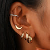 Women's Alloy Geometric Exaggerated Retro Earrings With Electroplating