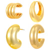 Women's Alloy Geometric Exaggerated Retro Earrings With Electroplating