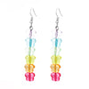 Women's Alloy Geometric Fivepointed Star Bear Butterfly Earrings With Electroplating