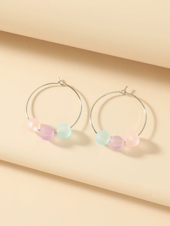 Women's Alloy Geometric Fivepointed Star Bear Butterfly Earrings With Electroplating