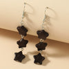 Women's Alloy Geometric Fivepointed Star Bear Butterfly Earrings With Electroplating