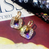 Women's Alloy Geometric Full Diamond Electroplated Earrings