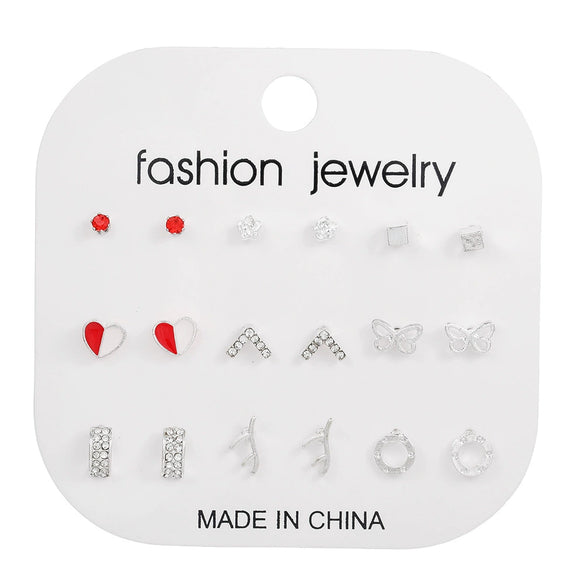 Women's Alloy Geometric Heart Shape Electroplating Exquisite Fashion Earrings
