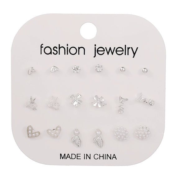 Women's Alloy Geometric Heart Shape Electroplating Exquisite Fashion Earrings