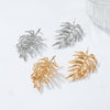 Women's Alloy Geometric Leaf Light Luxury Style Electroplating Earrings