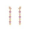 Women's Alloy Geometric Microinlaid Zirconia Light Luxury Earrings