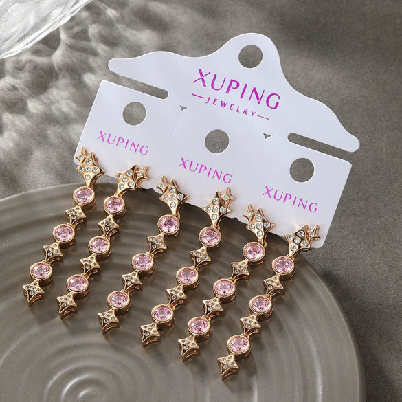 Women's Alloy Geometric Microinlaid Zirconia Light Luxury Earrings