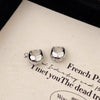 Women's Alloy Geometric Oval Plain Electroplated Earrings