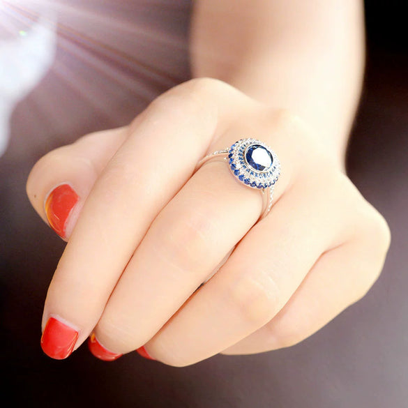 Women's Alloy Geometric Ring With Electroplating