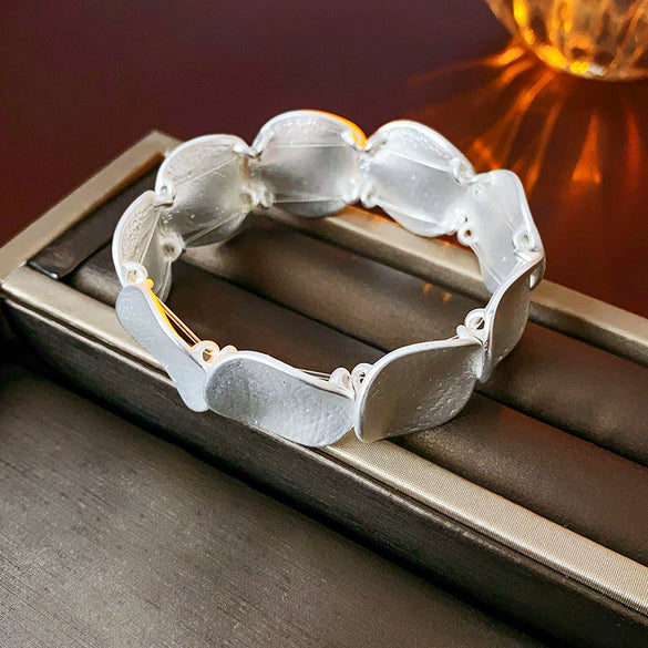 Women's Alloy Geometric Round Stitching Metal Electroplating Bracelet Jewelry