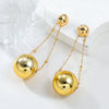 Women's Alloy Geometric Spherical Electroplated Earrings