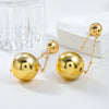 Women's Alloy Geometric Spherical Electroplated Earrings