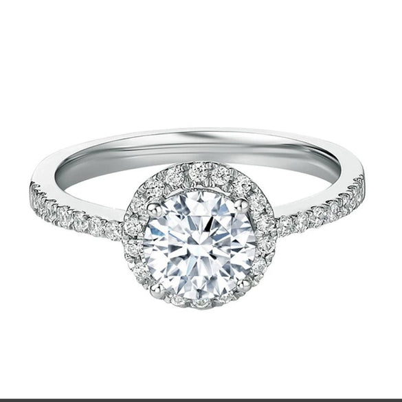 Women's Alloy Geometric Star Pattern Diamond Style Ring With Simple Elegant Design And Non Fading Finish