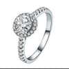 Women's Alloy Geometric Star Pattern Diamond Style Ring With Simple Elegant Design And Non Fading Finish