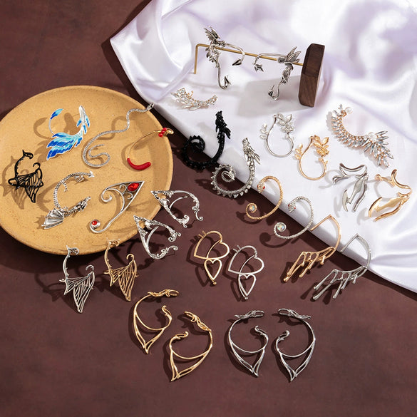 Women's Alloy Geometric Style Electroplated Earring Ear Hanging Ear Clip Ear Bone Clip