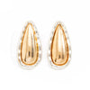 Women's Alloy Geometric Teardrop Pendant Earrings With Star And Color Block Details Electroplated Glossy Finish And Stainless Steel Ear Posts