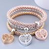 Women's Alloy Geometric Tree Starfish Pendant Multi Layer Bracelet Jewelry With Electroplating