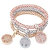 Women's Alloy Geometric Tree Starfish Pendant Multi Layer Bracelet Jewelry With Electroplating