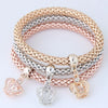 Women's Alloy Geometric Tree Starfish Pendant Multi Layer Bracelet Jewelry With Electroplating