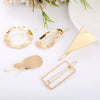 Women's Alloy Geometric Triangular Dripping Round Rectangular Side Clip Hair Accessories