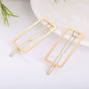 Women's Alloy Geometric Triangular Dripping Round Rectangular Side Clip Hair Accessories