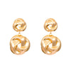 Women's Alloy Geometric Twist Distorted Knot Earrings With Electroplating