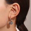 Women's Alloy Geometric Twist Distorted Knot Earrings With Electroplating