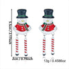 Women's Alloy Gingerbread Man Drop Earrings With Electroplated Finish And Stainless Steel Posts Cute Cartoon Highend Jewelry