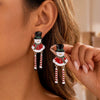 Women's Alloy Gingerbread Man Drop Earrings With Electroplated Finish And Stainless Steel Posts Cute Cartoon Highend Jewelry