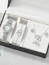 Women's Alloy Glass Quartz Business Style Round Dial Watch