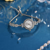 Women's Alloy Glass Quartz Fashion Round Bracelet Watch With Printed Logo