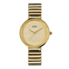 Women's Alloy Gold Watch Fashion Retro Style Round Dial Mineral Strengthened Glass Mirror Rose Gold Clasp Waterproof