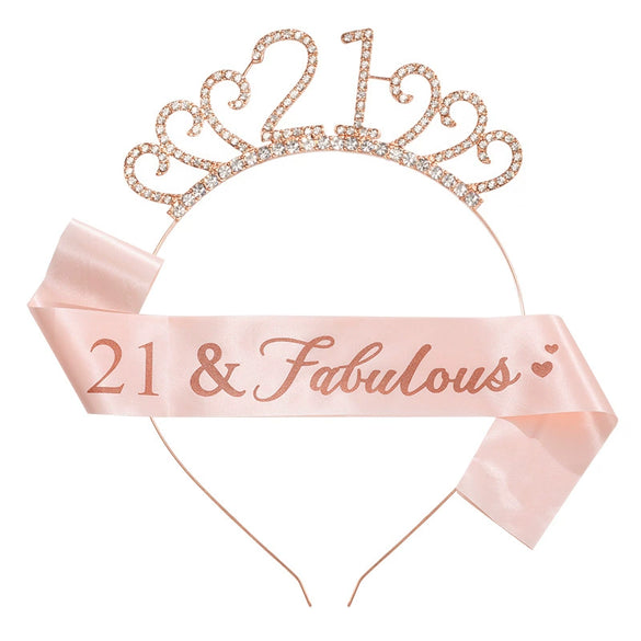 Women's Alloy Hair Band Shoulder Strap Set With Electroplating Letters Numbers Text Style