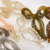 Women's Alloy Hair Clip With Painting Treatment Jellycolored Bow Claw Design
