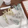 Women's Alloy Hairpin With Snake Clip Simple Style Electroplating 2024 New