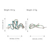 Women's Alloy Hairpin With Snake Clip Simple Style Electroplating 2024 New