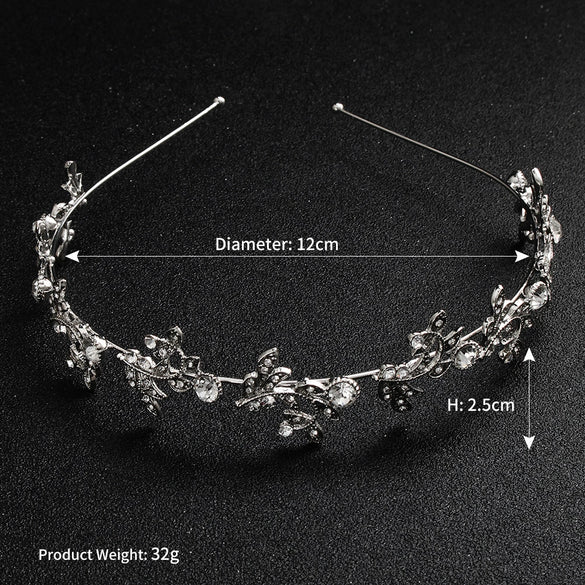 Women's Alloy Handmade Bridal Headwear Baroque Vintage Hollow Flower Hairband Crown