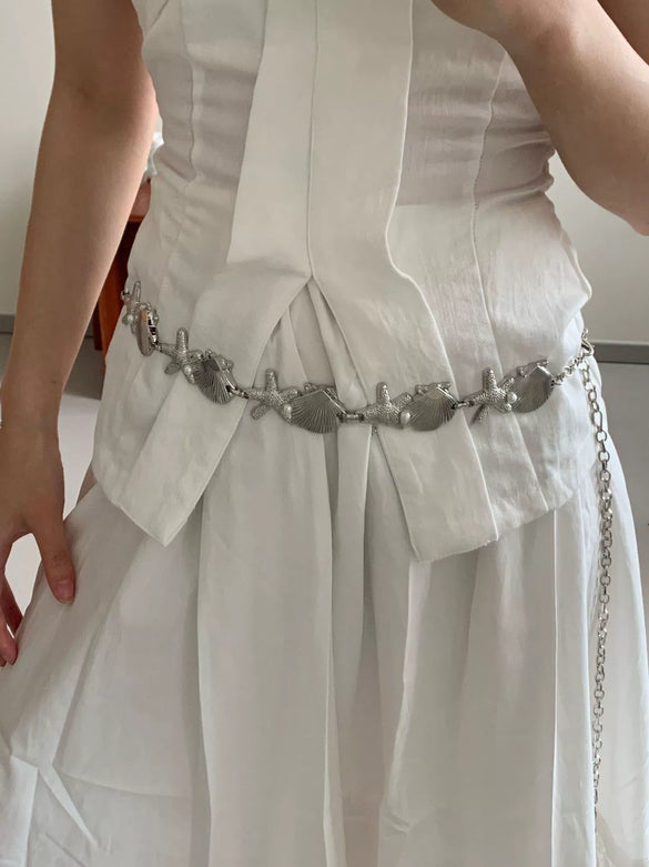 Women's Alloy Handmade Heart Shape Waist Chain Decorative Belt