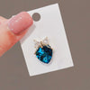 Women's Alloy Heart And Flower Imitation Crystal Brooch With Electroplating